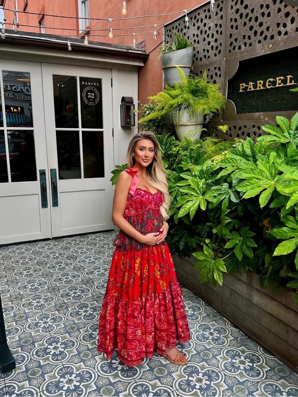 Free People Floral Maxi Dress with Ruffled Straps - Picture 2 of 4